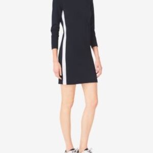 Elegant Black and White Women's Dress